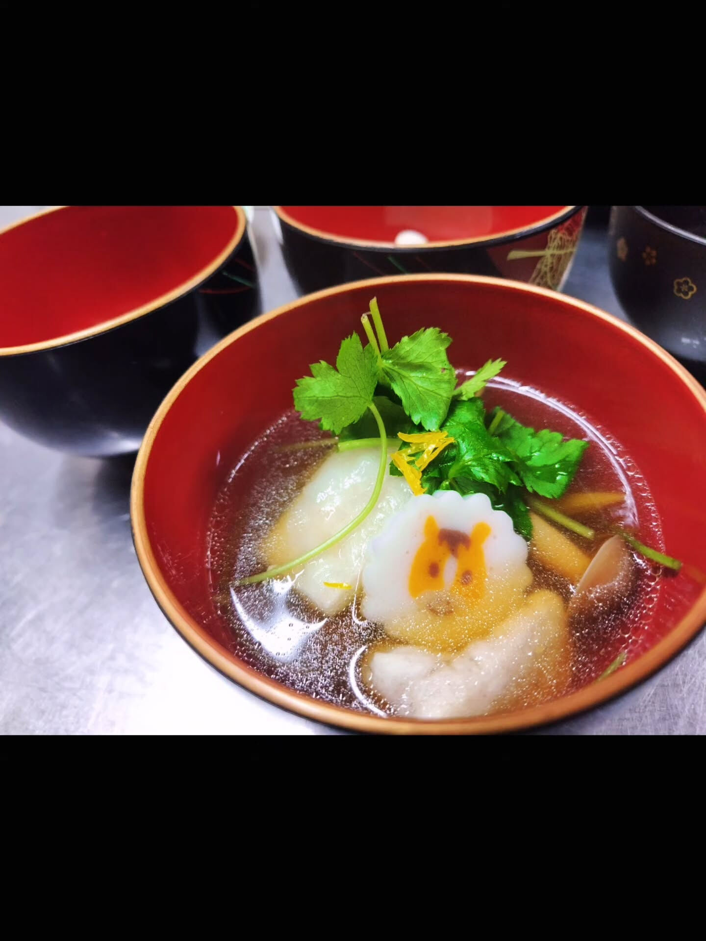 本日のディナーはおせち料理のコースです🎍